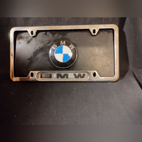 BMW Other Bmw License Plate Holders Bmw Black Plaque Poshmark